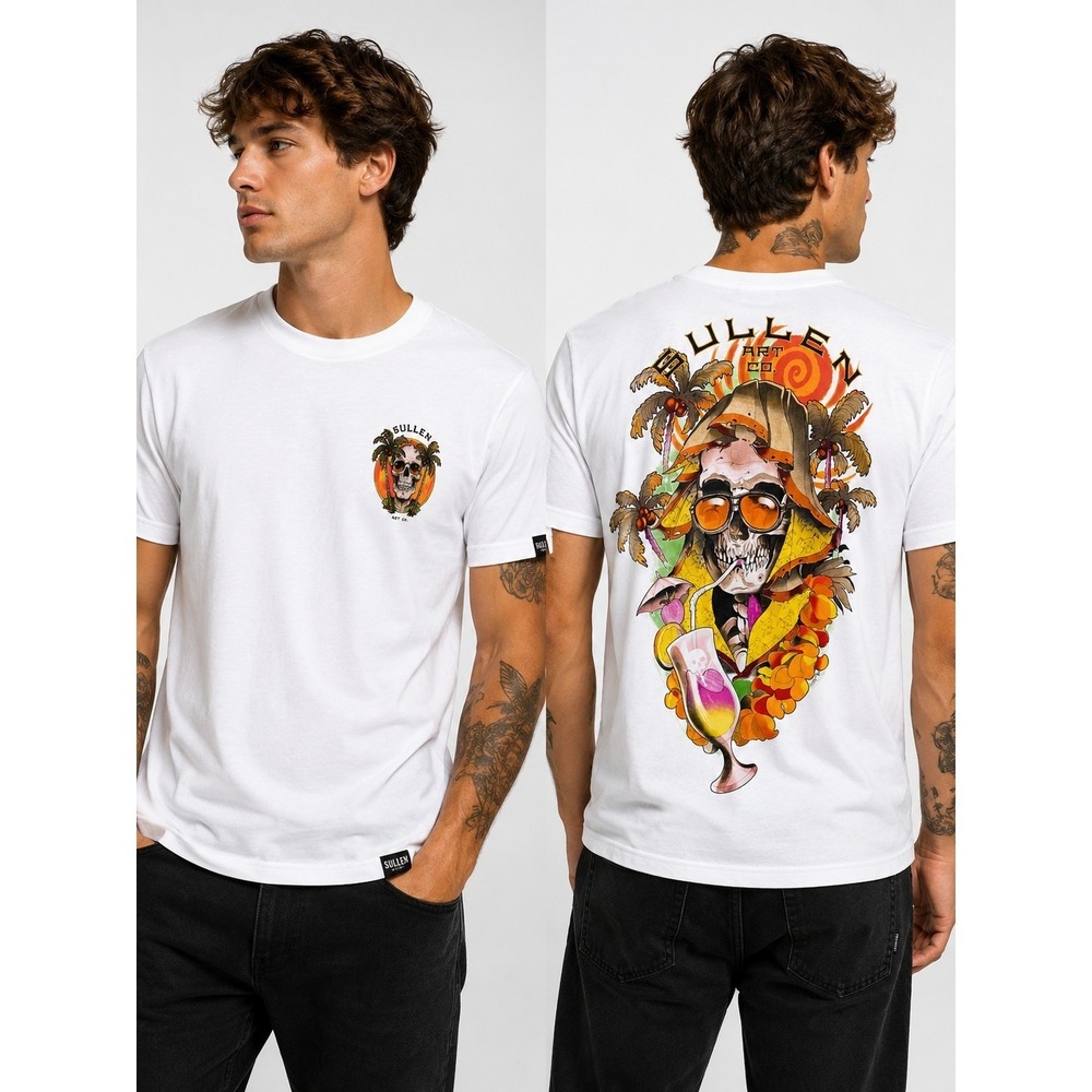 Sullen Men's T-shirt SUN BUM Tattoos Urban  Premium Medium Streetwear T20 NWT